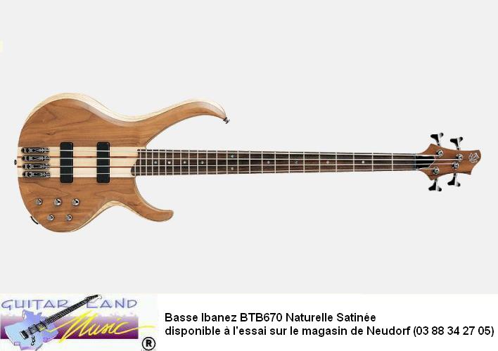 Basse Ibanez BTB670 Naturelle Satin